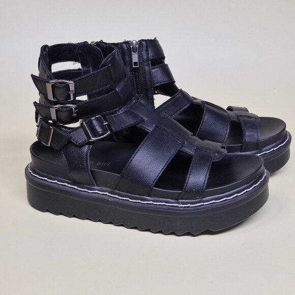 Steve Madden Black Sandals 7.5 - Picture 1 of 4